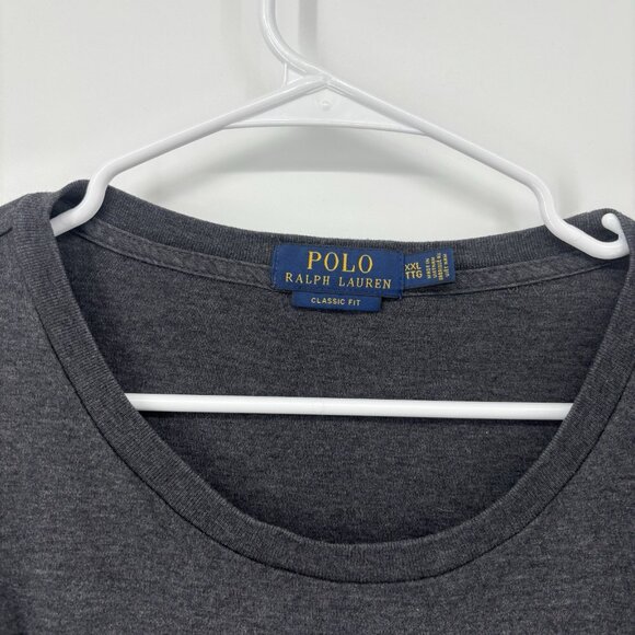 Polo Ralph Lauren Gray Long Sleeve T-Shirt Men’s Size 2XL XXL Pony Logo Classic - Picture 3 of 10